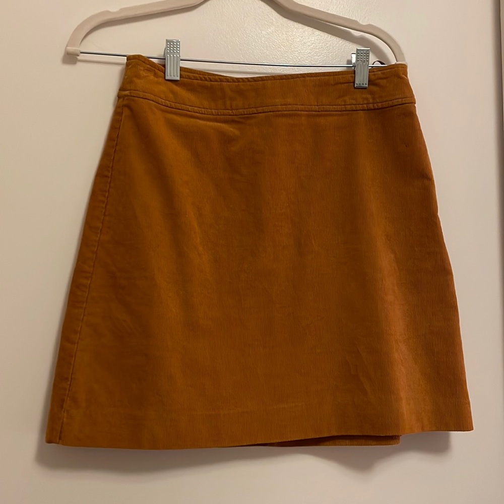 JCrew Mustard Yellow Corduroy Skirt - (worn once)